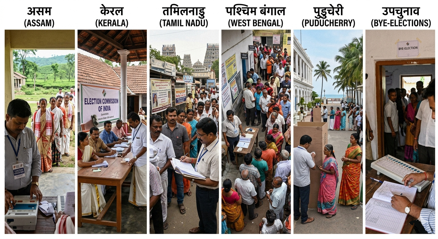 “चुनाव आयोग सख्त: असम से बंगाल तक 1,111 ऑब्जर्वर तैनात, हिंसा-मुक्त चुनाव का प्लान”
