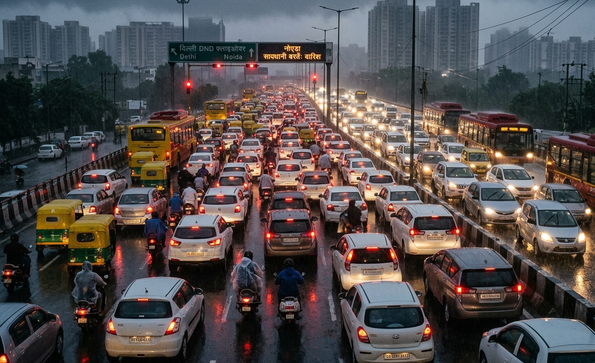 दिल्ली में बारिश से मौसम ठंडा, IMD का येलो अलर्ट—अगले 3 दिन और बरसात के आसार