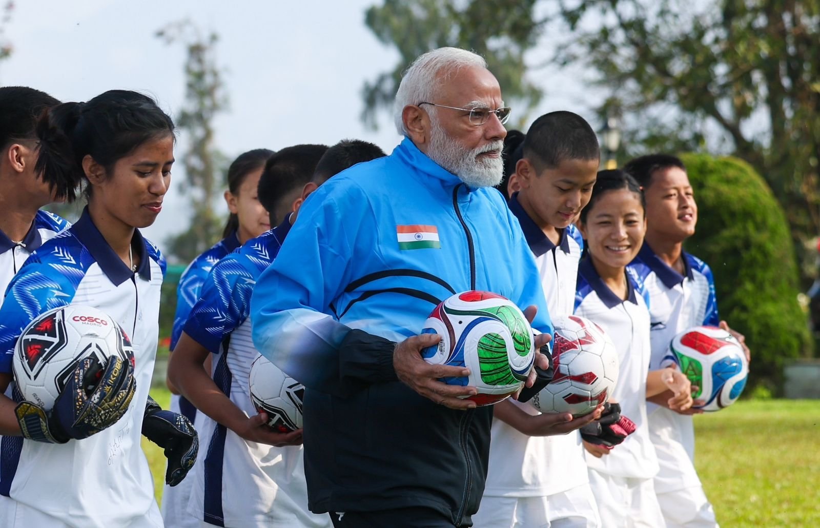 Gangtok (Sikkim): PM Modi Plays Football with Youth in Gangtok — A Unique Confluence of Energy, Enthusiasm, and Inspiration