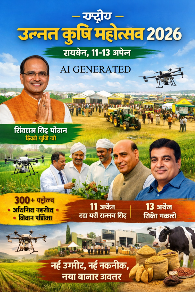 11 अप्रैल को रक्षा मंत्री राजनाथ सिंह करेंगे उद्घाटन
13 अप्रैल को नितिन गडकरी पेश करेंगे कृषि रोडमैप