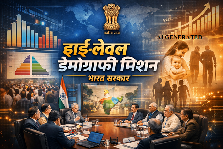 हाई-लेवल डेमोग्राफी मिशन: भारत सरकार ने जनसांख्यिकीय बदलावों की जांच के लिए बनाई उच्चस्तरीय समिति
