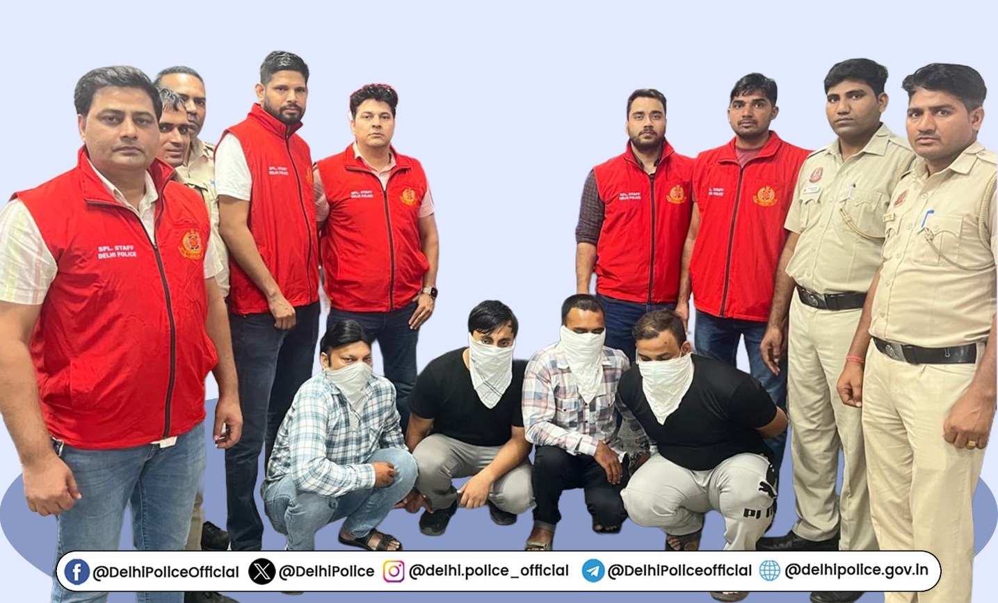 New Delhi: Major Breakthrough for Delhi Police (DCP East)—5 Accused Arrested for Robbing a Jeweler at Gunpoint; 21 Gold Chains Recovered.