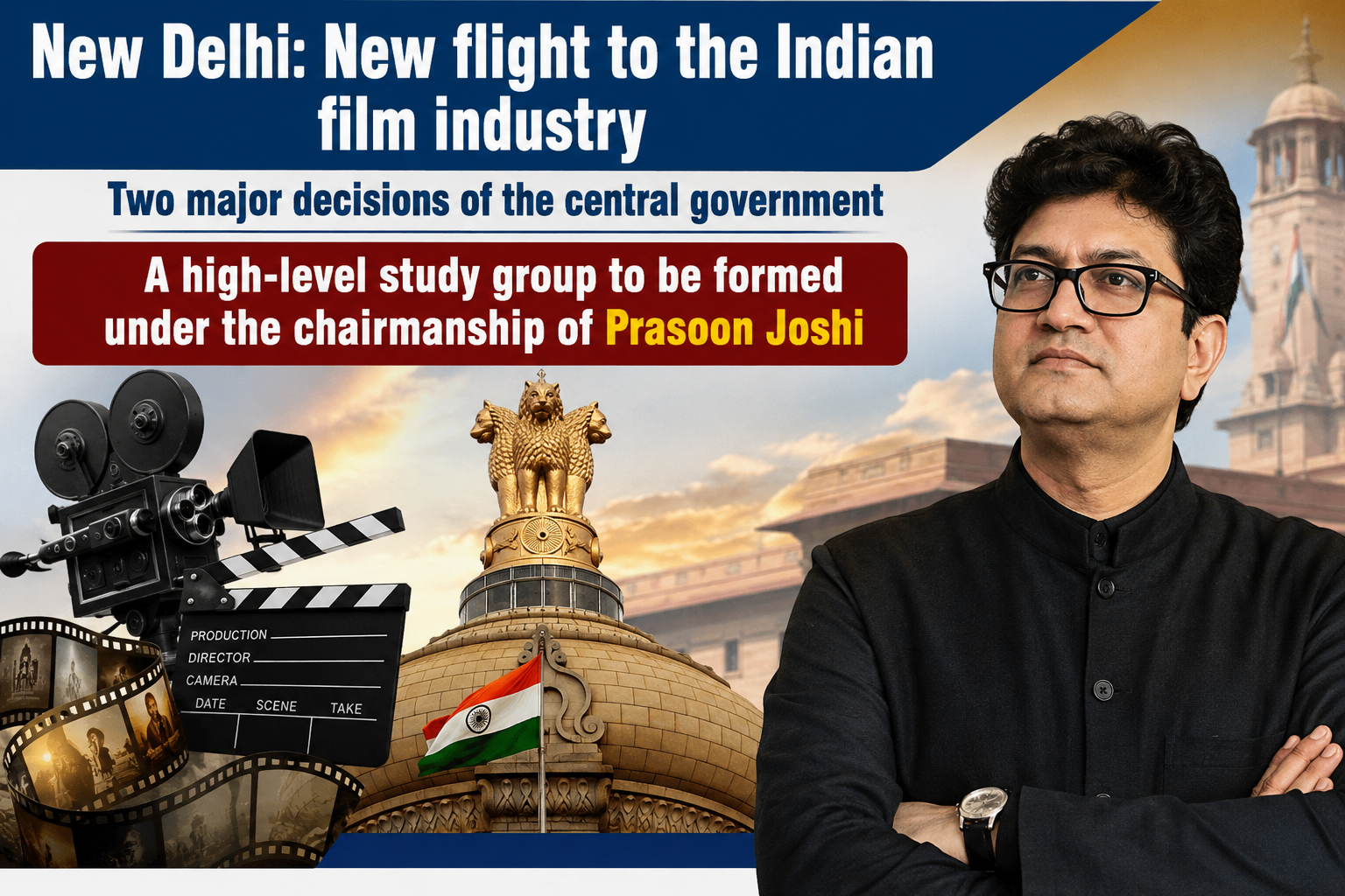 भारतीय फिल्म उद्योग के लिए केंद्र सरकार के दो बड़े फैसले, प्रसून जोशी की अध्यक्षता में बनेगा अध्ययन समूह, राज्यों को भेजे गए मॉडल सिनेमा नियम