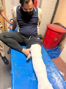 New Delhi: Police-criminal encounter in Delhi; Aamir alias Tillan, an active member of the Hashim Baba gang, arrested; he was wanted in a double murder case.