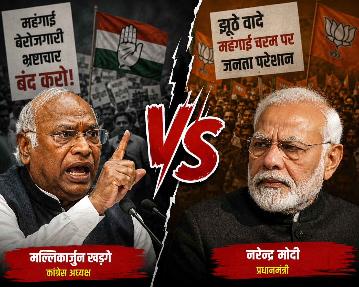 LPG सिलेंडर की कीमतों पर खड़गे का वार!