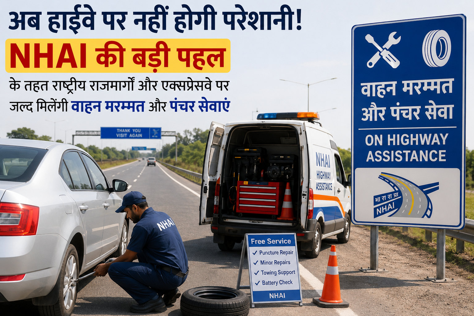 भारत के हाईवे अब विश्वस्तरीय सुविधाओं की ओर एक और बड़ा कदम बढ़ा रहे हैं।