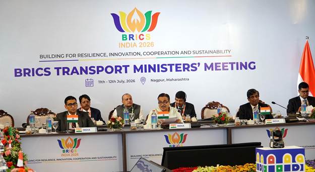 Nagpur: BRICS Transport Ministers Meeting 2026: Nitin Gadkari calls for deeper cooperation among BRICS countries for sustainable, smart and futuristic transport.