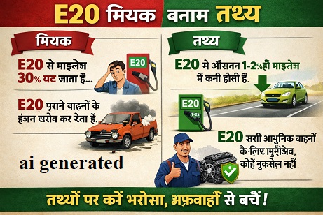 New Delhi: What are the misconceptions being spread and the actual facts regarding ethanol-blended petrol (E20) in India? Get the full story.