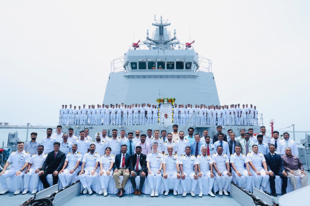 Indian Navy receives its first indigenous multi-role warship 'Sampark', built with over 75% indigenous material