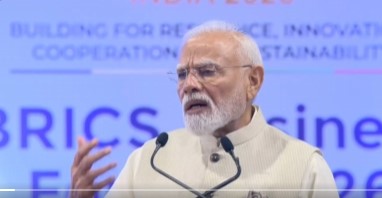 PM Modi's message at the BRICS Business Forum: Take 100 startups to global markets.
